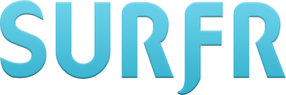 The original Surfr App wordmark